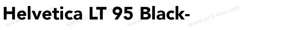 Helvetica LT 95 Black字体转换